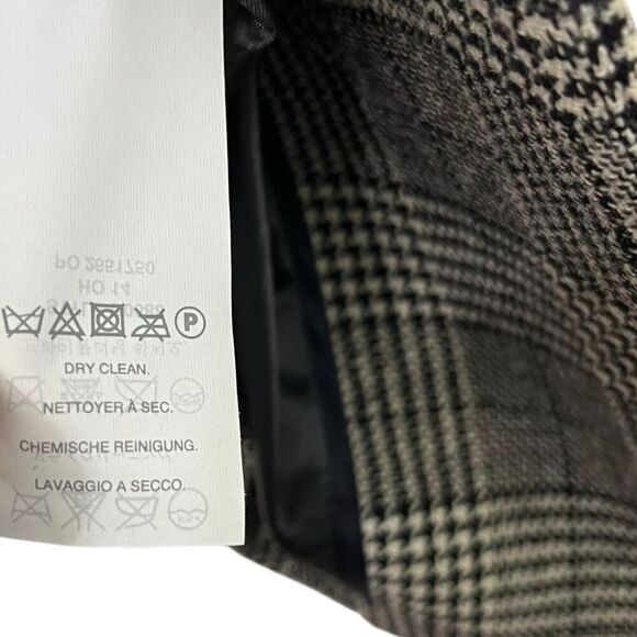 J.Crew Regent Blazer Size 4 Gray Glen Plaid Wool Blend One Button Lined Jacket - Picture 12 of 13